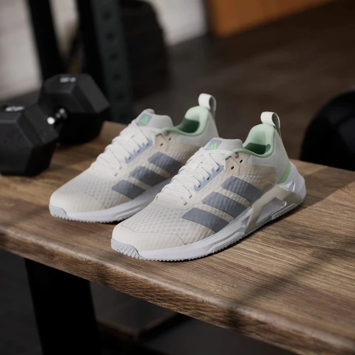 adidas Dropset Control chalk white/halo silver/lime burst (Damen)
