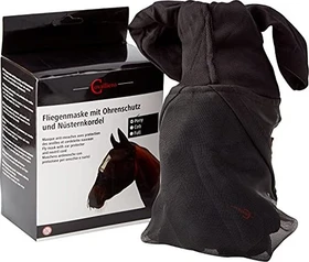 Kerbl Pony Fliegenmaske mit Ohrenschutz und Nüsternkordel