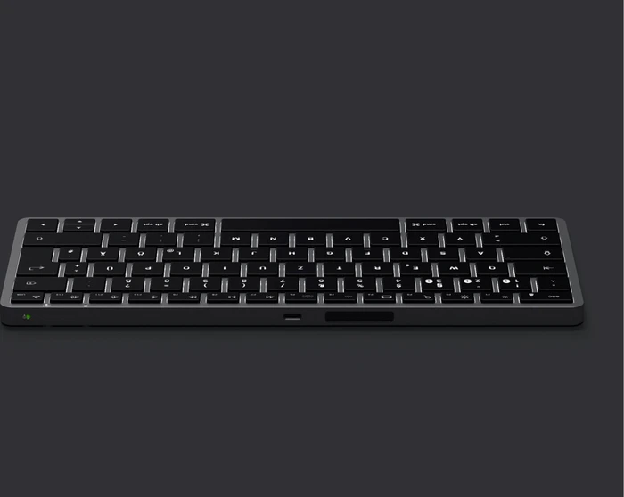 Satechi Slim X1 Backlit Keyboard, schwarz/grau, Bluetooth, DE