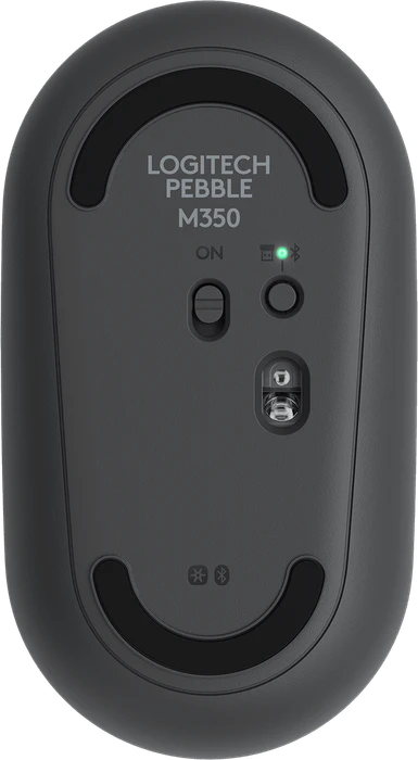 Logitech M350 Pebble Wireless Mouse Graphite, USB/Bluetooth