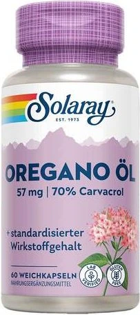 Solaray Oregano Öl Kapseln, 60 Stück