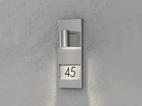 Konstsmide Modena GU10 35W 16cm Hausnummernleuchte 1-flammig edelstahl