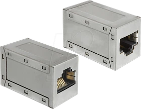 DeLOCK Patchkabelkupplung 2x RJ-45 Buchse Cat6a