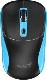 Genius NX-7123 Copilot Wireless Optical Mouse schwarz/blau, USB (31030043401)