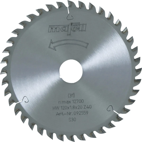 Mafell HM Kreissägeblatt 40Z, 120x1.2x20mm, 1 Stück
