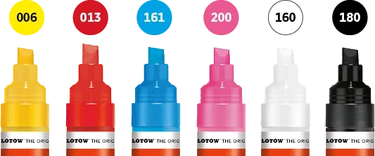 Molotow ONE4ALL 327HS 4-8mm Acrylmarker Basic-Set 1 sortiert, 6er-Set, Etui