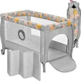 Lionelo Stefi Plus 2in1 Reisebett pink yellow