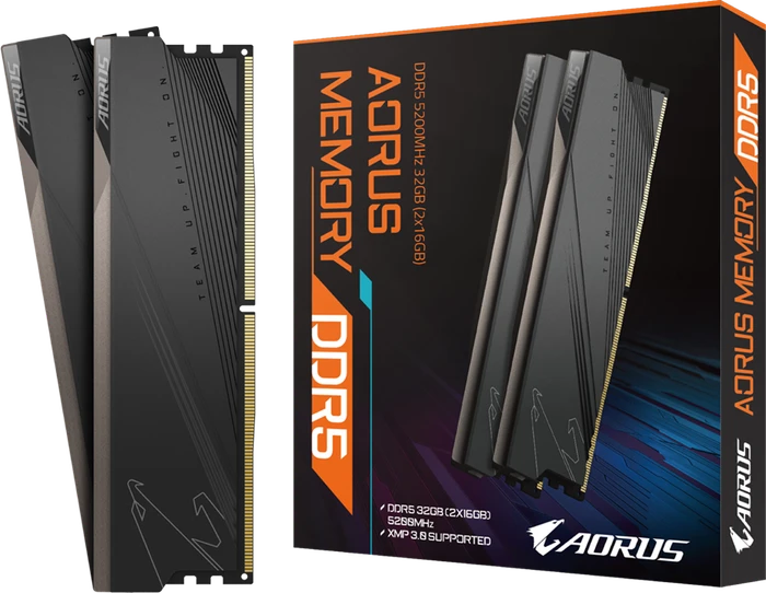 GIGABYTE AORUS Memory UDIMM 32GB Kit, DDR5-5200, CL40-40-40-80