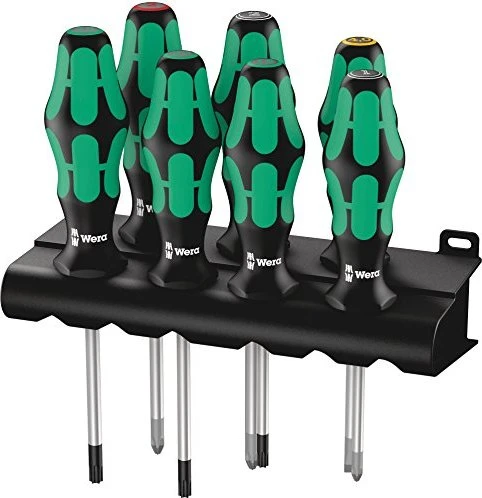 Wera Kraftform Plus Serie 300 335/350/367/7 Schraubendrehersatz, 7-tlg.