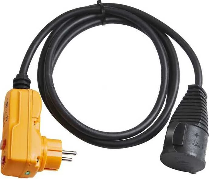 Brennenstuhl Schutzadapterleitung FI IP44 schwarz H07RN-F 3G1.5 2m