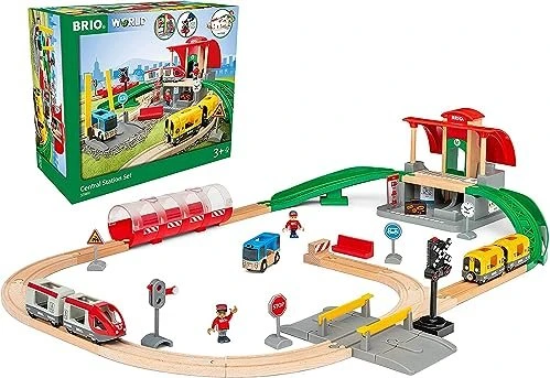 BRIO Großes City Bahnhof Set