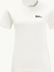Jack Wolfskin Essential T-Shirt kurzarm weiß (Damen)