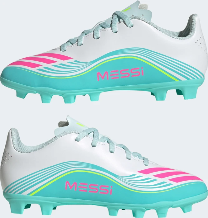 adidas F50 Messi Club FG/MG cloud white/lucid pink/flash aqua (Junior)