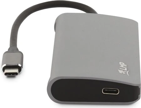 LMP USB-C Video Hub, 5-Port, USB-C 3.0 [Stecker], space gray