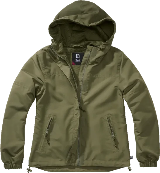 Brandit Windbreaker Summer Frontzip Jacke olive (Damen)