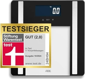 ADE Ines digitale Körperanalysewaage schwarz