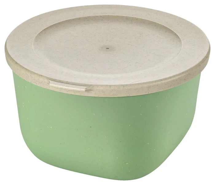 koziol Connect Box 1 mit Deckel Speisegefäß 1l nature leaf green