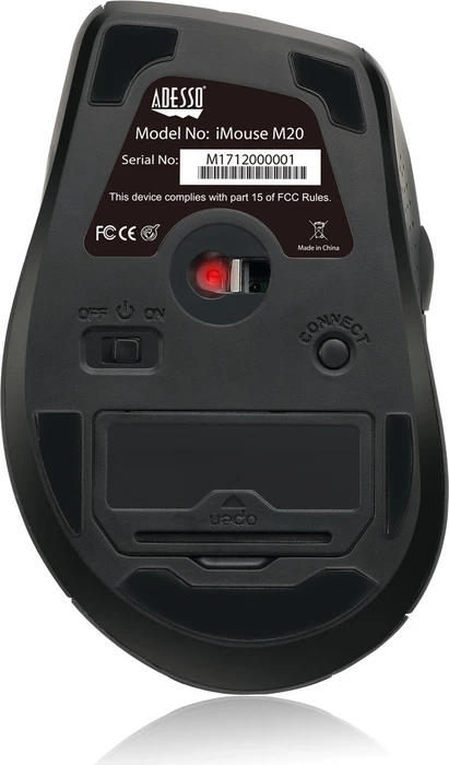 Adesso iMouse M20R Wireless Ergonomic Mouse rot, USB