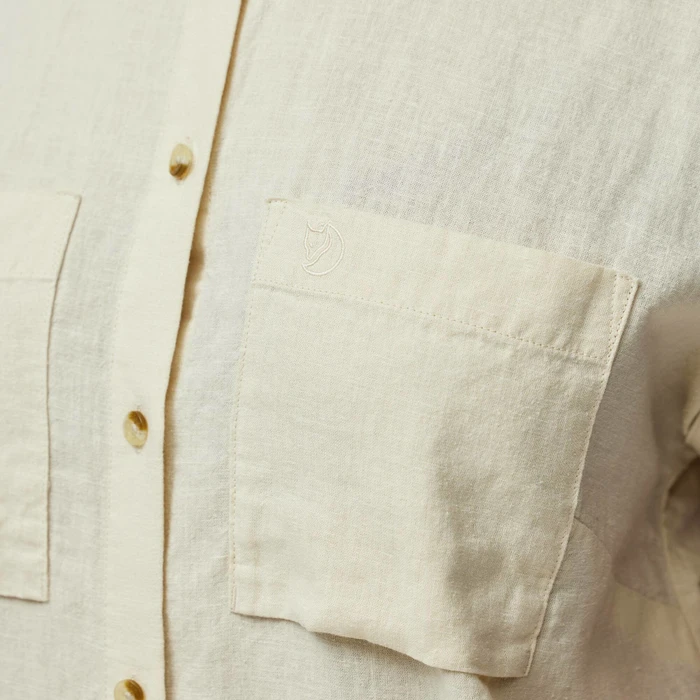 Fjällräven Övik Hemp Hemd kurzarm chalk white (Damen)
