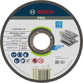 Bosch Professional AS46TBF Expert for Inox Trennscheibe, 115x1.6x22.23mm, 1 Stück