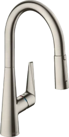 Hansgrohe Talis M51 200 2jet ausziehbar mit Schlauchbox edelstahl finish