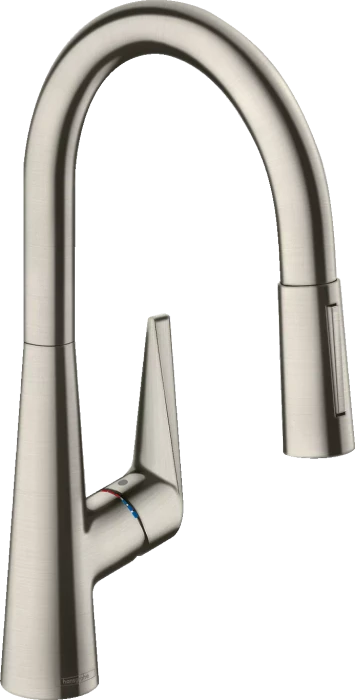Hansgrohe Talis M51 200 2jet ausziehbar mit Schlauchbox edelstahl finish