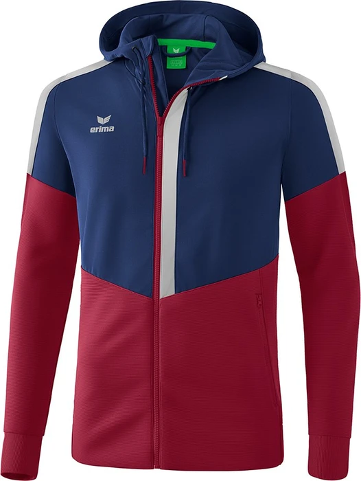 Erima Squad mit Kapuze Trainingsjacke new navy/bordeaux/silver grey (Herren)