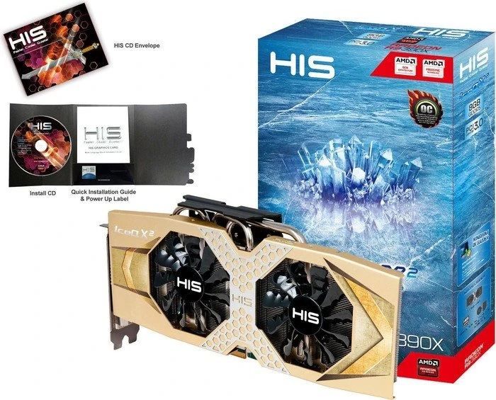 HIS Radeon R9 390X IceQ X², 8GB GDDR5, 2x DVI, HDMI, DP