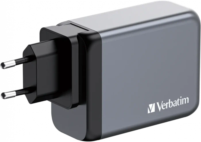 Verbatim GaN Ladegerät, 3x USB-C + 1x USB-A, 200W
