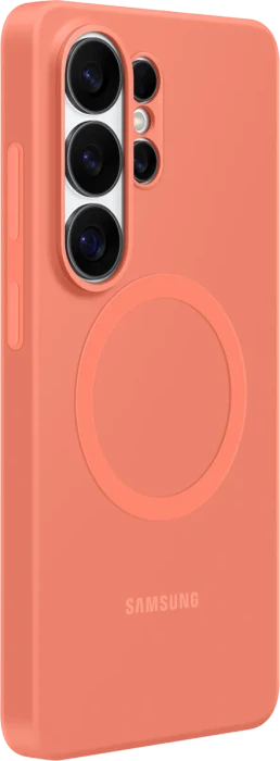 Samsung Silicone Magnet Case für Samsung Galaxy S26 Ultra coral red