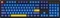 Keychron OEM Dye-Sub Keycap-Set Beach - Version C, Kunststoff (PBT), Beach, blau/gelb, 137 Tasten, ANSI-US Vorschaubild