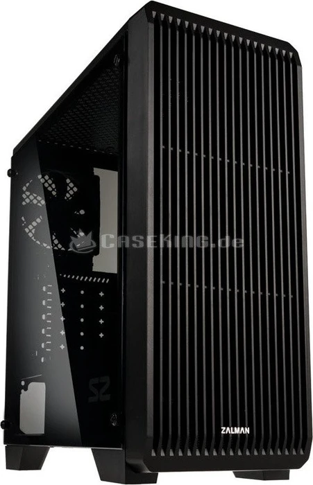 Zalman S2, schwarz, Acrylfenster