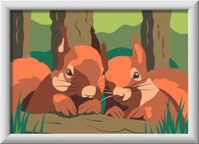 Ravensburger Malen nach Zahlen CreArt Kuschelnde Eichhörnchen