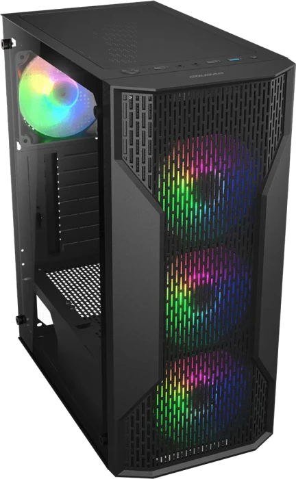 Cougar MX110 RGB, System Build Version, Glasfenster