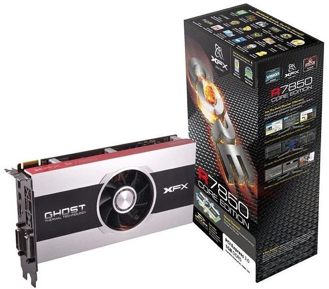 XFX Radeon HD 7850 Core Edition, 1GB GDDR5, 2x DVI, HDMI, 2x mDP