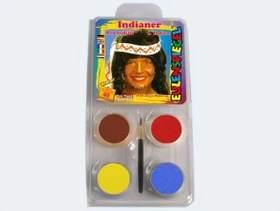 Eulenspiegel Indianer Schmink-Palette
