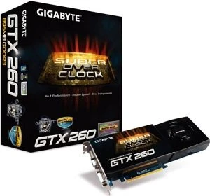 GIGABYTE GeForce GTX 260 55nm Super Overclock 216, 896MB DDR3, VGA, DVI, HDMI