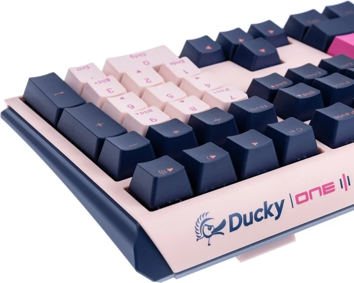 Ducky One 3 Fuji PBT rosa/blau, MX SILENT RED, USB, DE