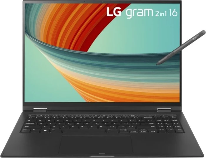 LG gram 2-in-1 16 (2023), schwarz, Core i7-1360P, 16GB RAM, 1TB SSD, DE