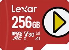 Lexar PLAY R150, microSD UHS-I U1, A1/V10 / A1/V30 / A2/V30