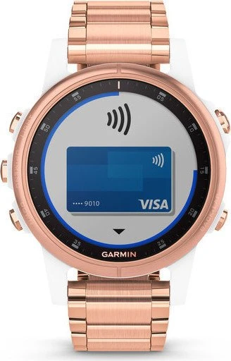 Garmin Fenix 5S Plus Sapphire rosegold mit Metallarmband