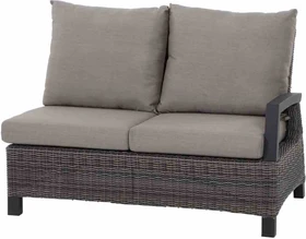 Siena Garden Corido Modul links Loungecouch 2-Sitzer matt anthrazit