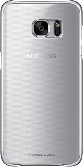 Samsung Clear Cover für Galaxy S7 Edge silber
