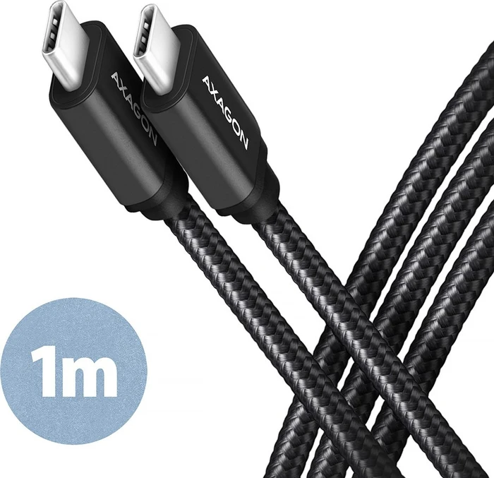 Axagon USB-C Kabel, USB 3.0, 5Gb/s, 60W PD, USB-C [Stecker] auf USB-C [Stecker], 1m