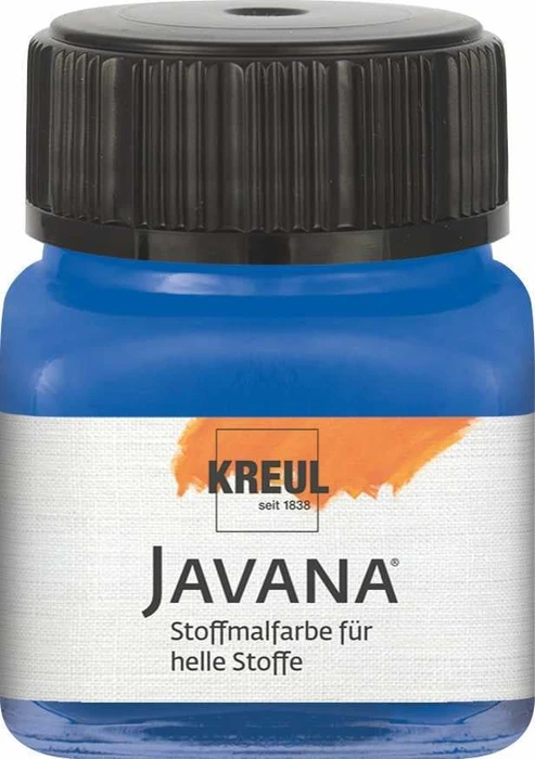 Kreul Javana Stoffmalfarbe für helle Stoffe, royalblau, 20ml