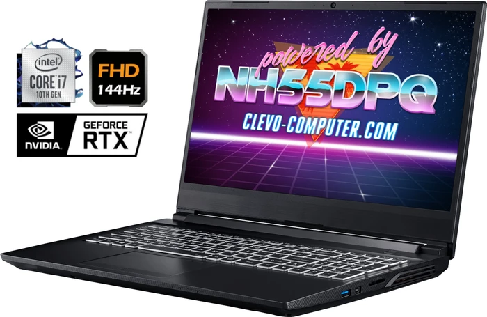 Clevo NH55DPQ, Core i7-10870H, 16GB RAM, 512GB SSD, GeForce RTX 3060, DE