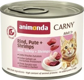 animonda Carny Adult Rind, Pute und Shrimps, 4.80kg (24x 200g)
