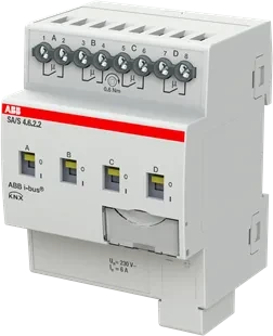 ABB SA/S4.6.2.2 Schaltaktor 4-fach, 230V, 6A, 4TE REG, Schaltaktor