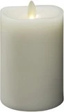 Konstsmide Echtwachskerze 14cm cremeweiß LED 1x warmweiß, 1 Stück