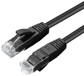 MicroConnect Patchkabel, Cat6, U/UTP, RJ-45/RJ-45, 0.2m, schwarz